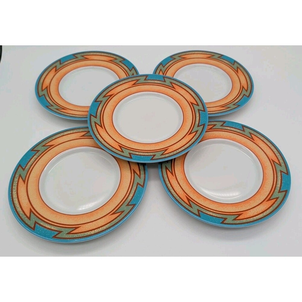 Thornberry's USA Mesa Bread Plates Appetizer Desert Southwest Set Of 5